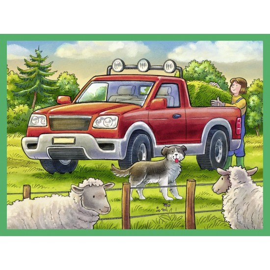 Puzzle in cutie Utilaje 12 piese