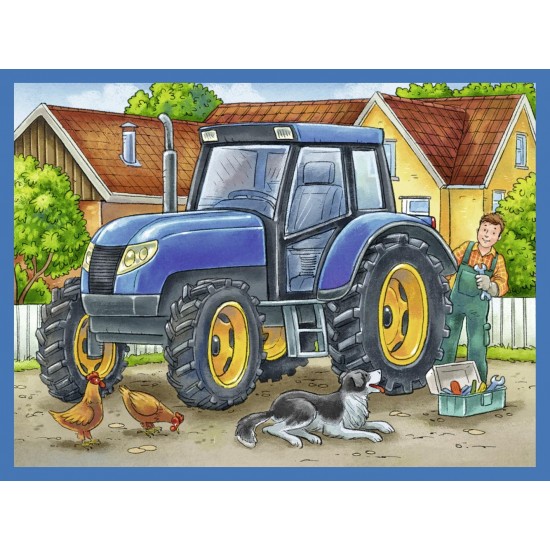 Puzzle in cutie Utilaje 12 piese