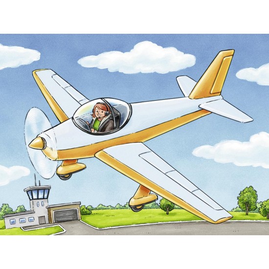 Puzzle in cutie Vehicule 12 piese