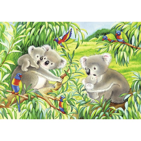 Puzzle Koala si Panda - 2x24 piese