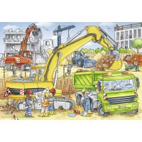 Puzzle Muncind din greu - 2x24 piese