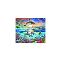 Puzzle Ravensburger 300 piese - Paradisul delfinilor