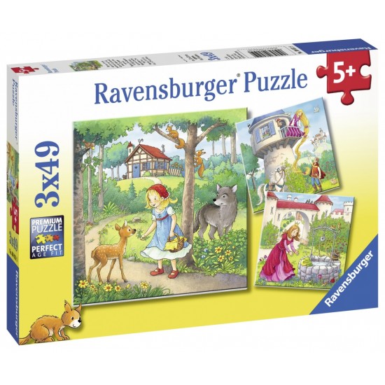 Puzzle personaje Disney 3x49 piese
