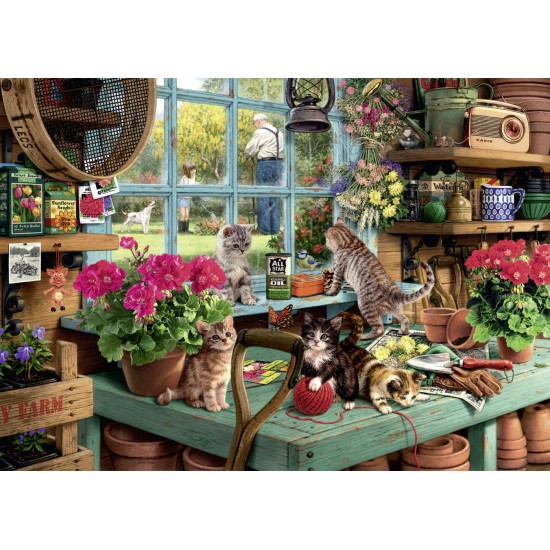 Puzzle Pisicute pe masa 1000 piese Ravensburger