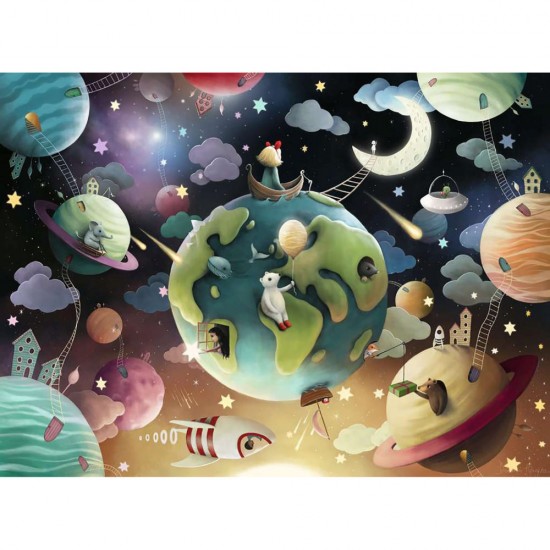 Puzzle planete 100 piese Ravensburger