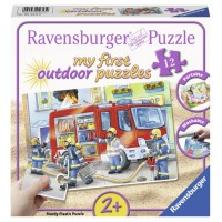 Puzzle plastic pompieri 12 piese