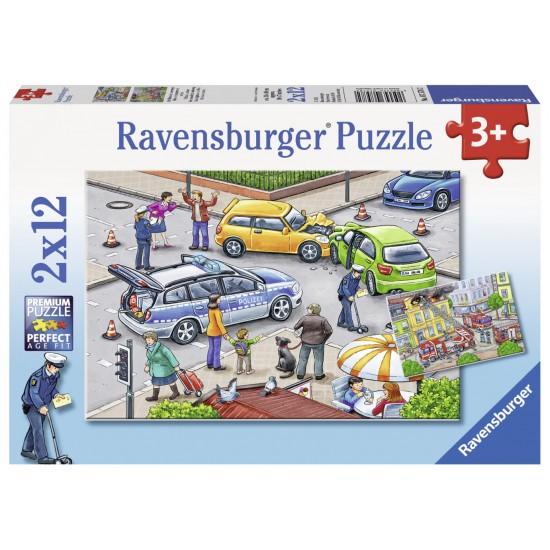 Puzzle Politie - 2x12 piese