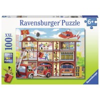 Puzzle Pompieri salvatori 100 piese Ravensburger