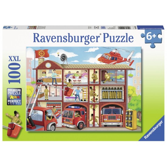 Puzzle Pompieri salvatori 100 piese Ravensburger