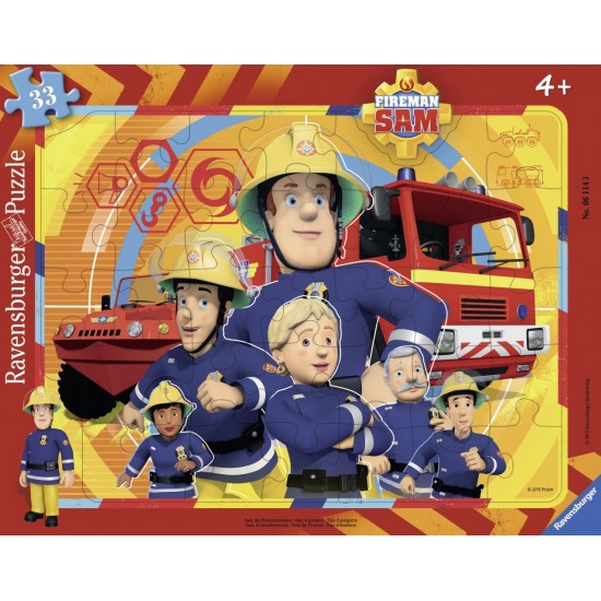 Puzzle Pompierul Sam 33 piese