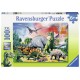 Puzzle Printre dinozauri - 100 piese