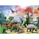 Puzzle Printre dinozauri - 100 piese