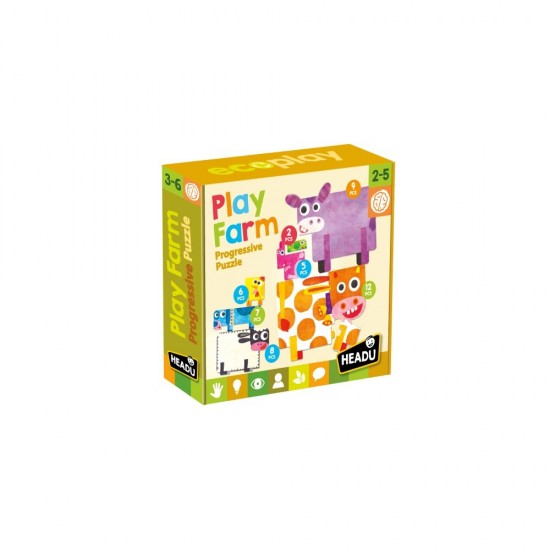 Puzzle progresiv Headu - Sa ne jucam cu ferma