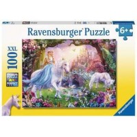 Puzzle Zana si unicorn Ravensburger 100 piese
