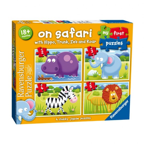 Puzzle Safari - 2/3/4/5 piese