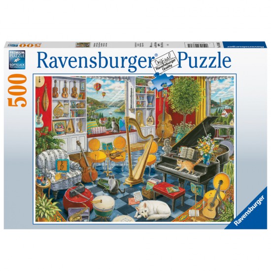 Puzzle sala de muzica 500 piese Ravensburger