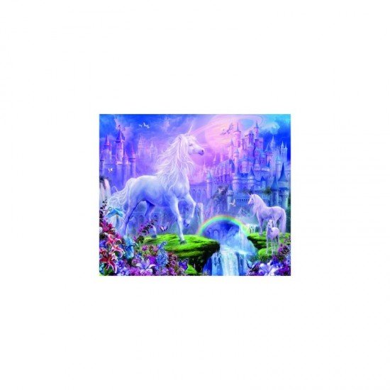 Puzzle unicorn cu sclipici Ravensburger 100 piese