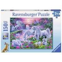 Puzzle Unicorni la apus - 150 piese
