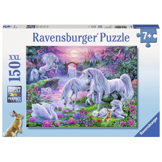 Puzzle Unicorni la apus - 150 piese