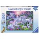 Puzzle Unicorni la apus - 150 piese