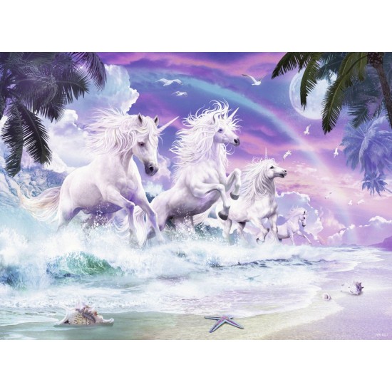 Puzzle Unicorni pe plaja 150 piese