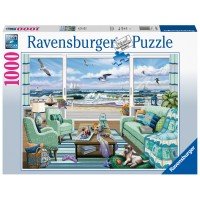 Puzzle vedere la plaja Ravensburger 1000 piese
