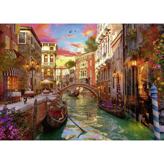 Puzzle Venetia romantica 1000 piese