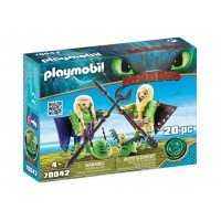 Playmobil Dragons - Raffnut si Taffnut in costume de zbor