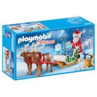 Sania lui Mos Craciun cu reni Playmobil