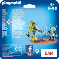 Set 2 figurine Playmobil Space - Astronaut si robot