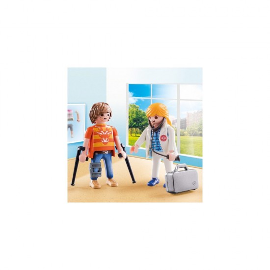 Set 2 figurine doctor si pacient Playmobil