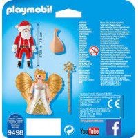 Set 2 figurine Playmobil - Mos Craciun si ingeras