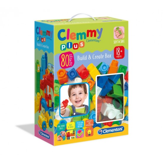 Set constructie baieti 80 de piese Clementon