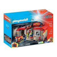 Playmobil City Action - Set mobil statie de pompieri