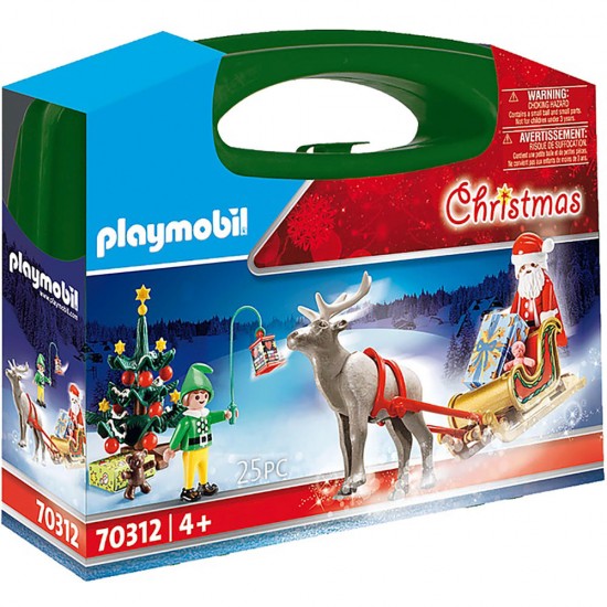 Set portabil Playmobil Christmas - Mos Craciun cu sanie
