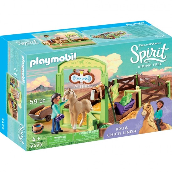 Playmobil Spirit - Spatiu ingrijire cai - Pru & Chica Linda
