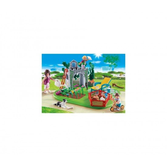 Super set Playmobil - Gradina familiei