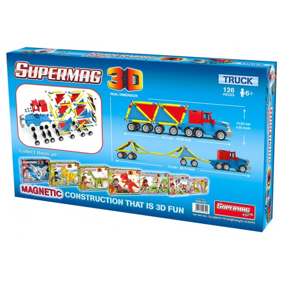 Supermag 3D - Jucarie cu magnet camion