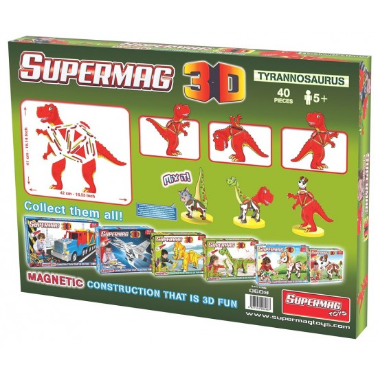 Supermag 3d - Jucarie cu magnet T-Rez