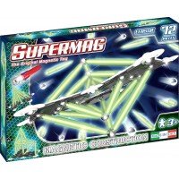 Set constructie Supermag Classic Glow 72 piese