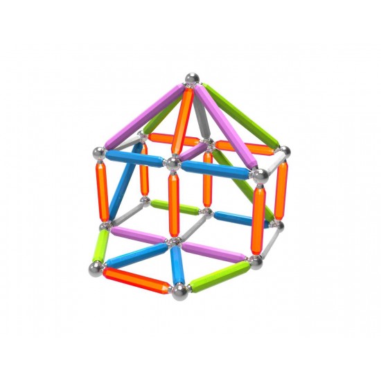 Supermag maxi neon - Set constructie 92 piese