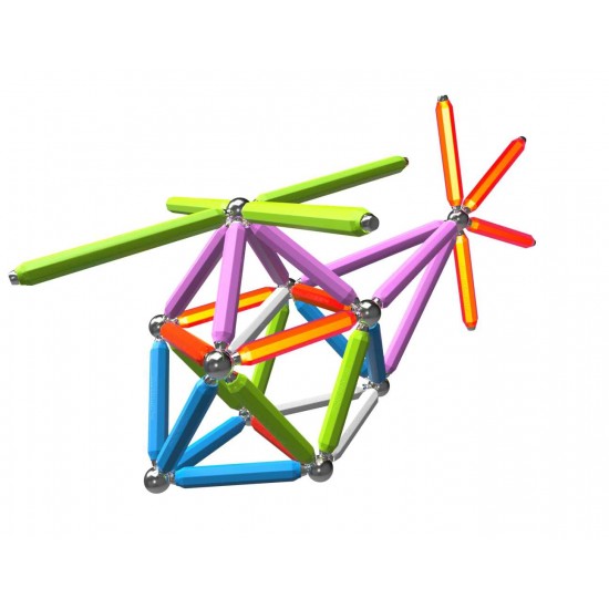 Supermag maxi neon - Set constructie 92 piese