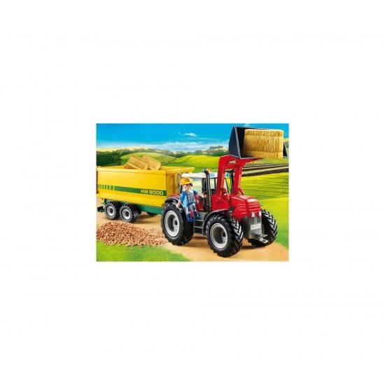 Playmobil Country - Tractor cu remorca galbena
