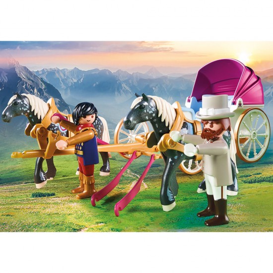 Playmobil Princess - Trasura cu print si printesa
