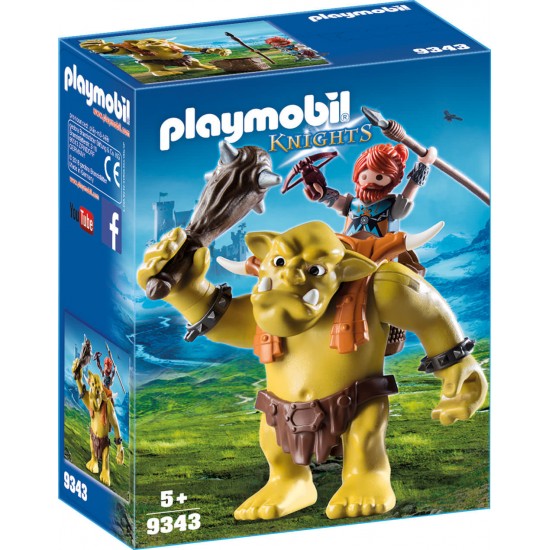 Playmobil Knights - Trol cu luptator pitic