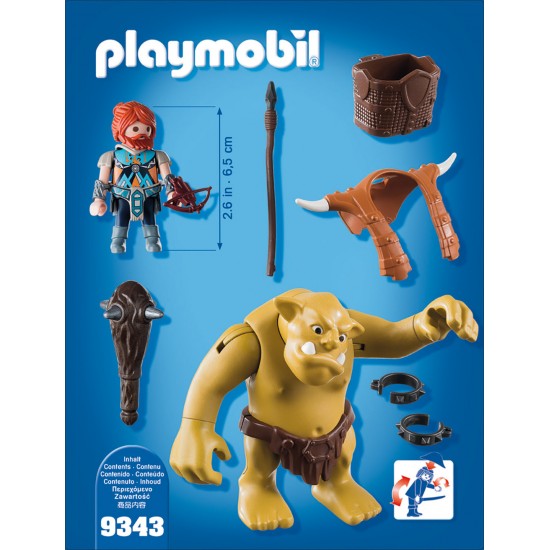 Playmobil Knights - Trol cu luptator pitic