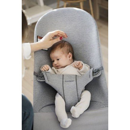 Balansoar bebe Bliss Light Grey 3D Jersey BabyBjorn