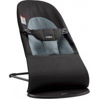 Balansoar bebe Balance Soft Black Dark Gray Bumbac BabyBjorn