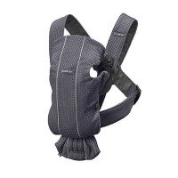 Marsupiu anatomic BabyBjorn Mini cu pozitii multiple de purtare Anthracite 3D Mesh