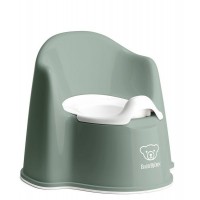 Olita cu protectie spate Potty Chair Deep BabyBjorn Green
